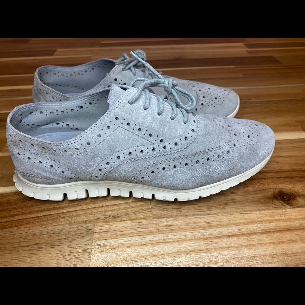Cole Haan Zero Grande Suede Wingtip Oxford